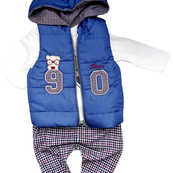 NEW with Tags Baby Clothing 3-Piece Cotton Set for Newborn Baby Girls and Boys - Picture 3 of 8